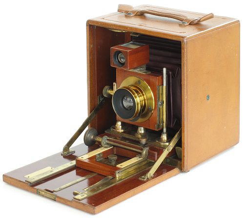 4x5 henry Clay shown with the 4 inch Beck wide angle lens mounted.