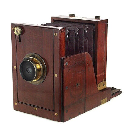 Morley wetplate tailboard camera, mid-1860s