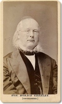 Frank's 1872 CDV portrait of Horace Greeley