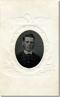 Tintype of Frank Pearsall