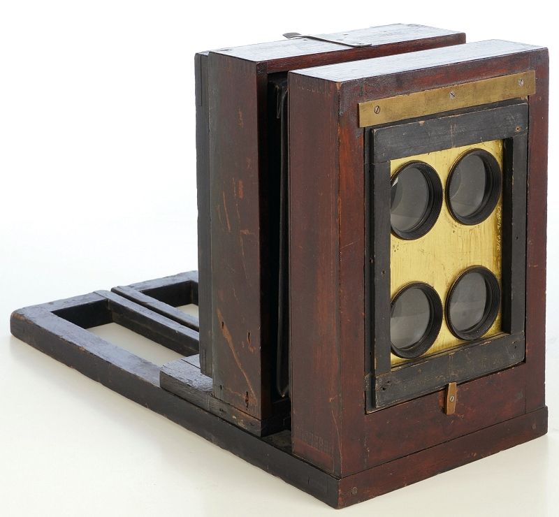 1870s 4-tube Scovill Ferrotype Bon Ton View Box
